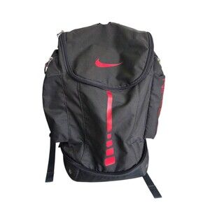 Nike Elite Hoops Basketball Backpack Gray w/ Red Swoosh